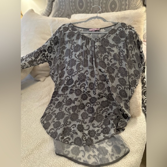 Calypso St Barth Gray/White Rayon/Silk Short XS - Picture 3 of 4